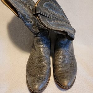 Justin Boots Charcoal Cowboy Boots